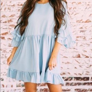 ROSE ruffled babydoll dress